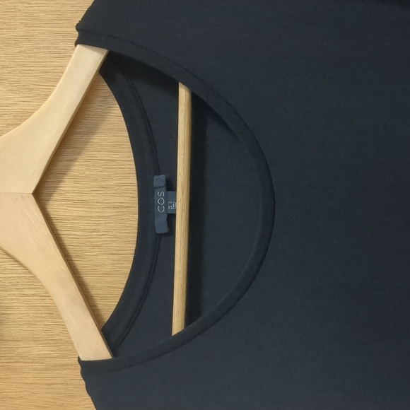 EUC COS Oversized Black Sleeveless Short Dress / Tunic - Small - Picture 2 of 6